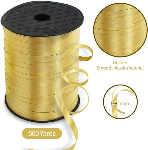 TONIFUL 500 Yards Curling Ribbon-Balloon Ribbon-Balloon String for Art&Craft Decor,Gift Wrapping,Ribbons and Bows for Christmas New Year Birthday Gifts (Green) in Kuwait