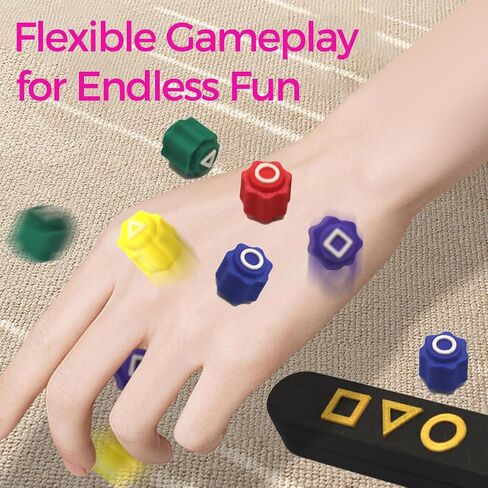 Gonggi Game Set – Traditional Korean Toss and Catch Marble Game, 5 Colorful Marbles, Improves Dexterity and Coordination, Ideal for Social Play and Skill Development in Saudi Arabia