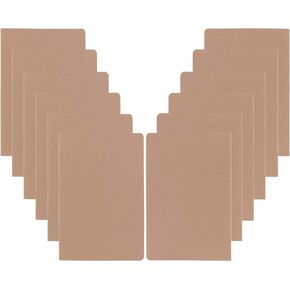 12 Pack College Ruled Notebook Journals Bulk, Lined Paper, 60 Page, 5.5x8.3 inch, A5, Travel Journal Set for Travelers, Students, Church, Office, Writing Diary Subject Notebooks Planner, Black
