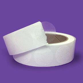 NextDayLabels - Super Gloss Clear Retail Package/Envelope Seals Stickers, 1" Inch Round Circle Wafer Seal Labels 1,000 Per Roll