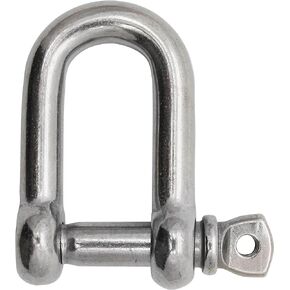 Extreme Max 3006.8239.4 BoatTector Stainless Steel D Shackle - 5/16", 4-Pack