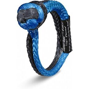 Bubba Rope 176745-PROBB عالي التحمل 7/16 بوصة صناعي ناعم تكبل Gator Jaw PRO قوة كسر تبلغ 52300 رطل مع بلازما UHMPE باللون الأزرق والأسود، ملحق مثالي للتعافي وسحب السيارة العالقة in Kuwait