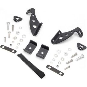 Hi Lift Jack Bracket Door Hinge Hood Hinge Mount Kit for 2007-2022 Wrangler JK JL JKU JLU(Black) (Black)