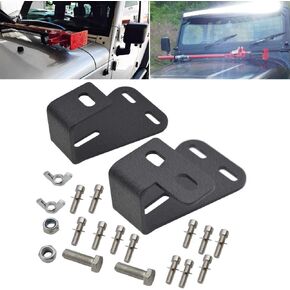 Jack Mount Hood Bracket Compatible with Jeep Wrangler CJ (1994-1986) / YJ (1987-1995) / TJ (1997-2006)
