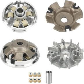 Fit for Gy6 50cc clutch set, for Gy6 50cc 4-Stroke Engine Scooter ATV, Including Clutch and Variator Assembly with 669 belt