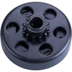 Go Kart Centrifugal Clutch 10 Teeth Inner Hole 20mm with 40/41/420 Chain Durable Centrifugal Clutch 3/4" Bore 3/16 Key Built in Compatible with Go-Kart Bike Engine - Black