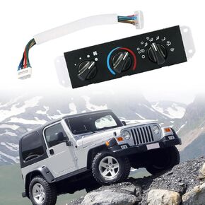 Climate Control Module Compatible with Jeep Wrangler TJ AC Control Panel 1999 2000 2001 2002 2003 2004 Replace 55037473AB HS-373 HS373 SM2107 1S2187