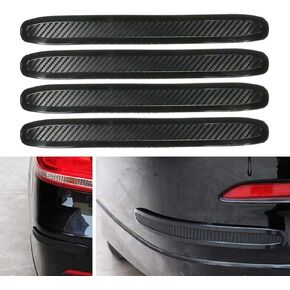 4pcs Black Anti-Collision Patch Bumper Guard Strip Anti-Scratch Bumper Protector Trim Universal for Cars SUV Pickup Truck