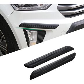 2-Pack Car Bumper Protector, Front Rear Anti-Collision Rubber Strips, 3-M Glue Auto Anti-Scratch Bar, 15.75" x 1.96" Side Bumper Trim, for SUV, Pickup, Truck (Carbon Fiber Black)