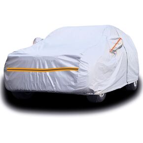 Autsop 6 Layers Truck Cover Waterproof All Weather, Sun Uv Rain Hail Protection Heavy Duty Outdoor Pickup Cover, Universal Fit for Pickup Truck