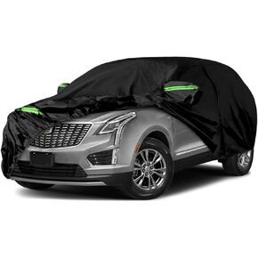 Waterproof Car Covers Replace for 2019-2024 Cadillac CT4, 6 Layers All Weather Car Cover with Zipper Door & Windproof Bands for Snow Rain Dust Hail Protection (CT4)