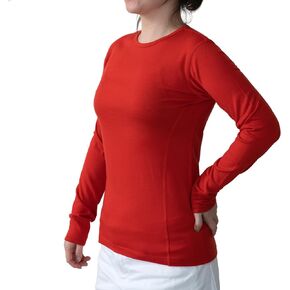 SHEEP RUN 100% Merino Wool Women's Base Layer Wicking Breathable Hiking Long Sleeve Shirt