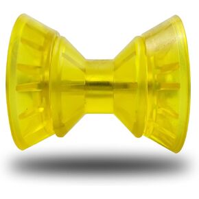 3" Boat Trailer Roller Assembly with Spoke fits 1/2" Shaft, Bow Roller fits 3 inch Wide Bracket