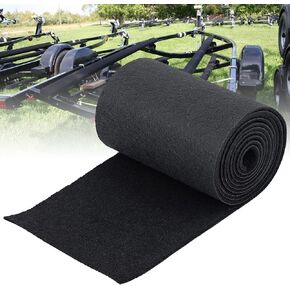 12in × 13ft Boat Trailer Bunk Carpet Premium 25oz Marine Carpet Black for Boats,Boat Bunk,Trailer,Jet Ski Ramps