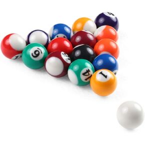 LIXADA Full Set Billiards Table Balls Set Resin Small Pool Cue Balls 25MM