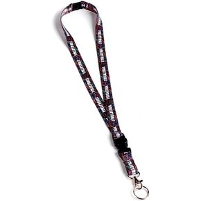 Tandem Sport Volleyball Lanyard - Volleyball Lanyard with Detachable Buckle & Metal Ring - Volleyball Badge Holder Lanyard - Badge Buddy for Volleyball Players, Black
