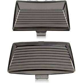 Benlari Motorcycle Fender Tip Light Smoked Lens Covers Front Rear Mud Guards Lights Cover Compatible for Harley Davidson Electra Glide Road King Heritage Softail