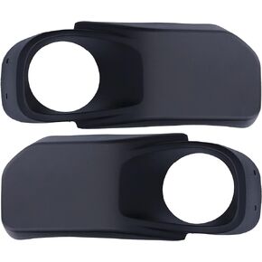 Aramox Pair Front Fog Light Lamp Cover Frame Right and Left Replacement for Jeep Wrangler 2013‑2017 68231962AA 68231963AA
