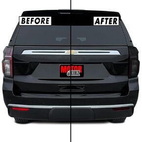 SlickMod PreCut Vinyl Smoke Tint for 2021-2022 Chevy Tahoe Tail Light, Reflector & Third Brake Light (1. Taillight Combo, 20% Dark Smoke)
