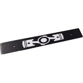Aluminum Black Front License Plate Delete w/Boxer Piston Laser Engraved for Subaru Vehicles