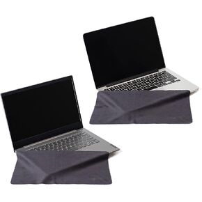 Microfiber Screen Keyboard Protection and Cleaning Cloths Covers for 15" MacBooks and 15 in Laptops, Black