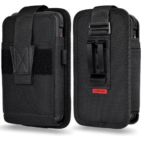 Zebra TC77 TC70 Scanner Holster Carrying Case Pouch for Zebra TC75x, TC75, TC70x, TC70, TC72, TC77, M60, MC67 Handheld Barcode Touch Mobile Computer, Scanner Holder with Metal Clip Belt Loops