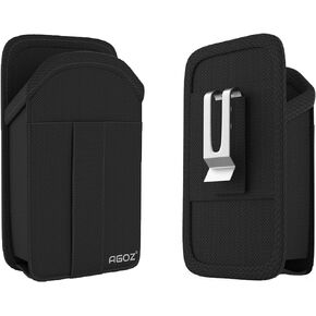 Agoz Zebra TC51 TC56 Scanner Holster, Rugged Carrying Case Pouch for Zebra TC51 TC52 TC56 TC57 TC20 TC21 TC25 TC26 MC40 MC45 Handheld Barcode Touch Mobile Computer,Cover with Metal Clip & Belt Loops
