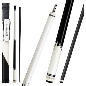 Carbon Fiber Pool Cue Stick 10.5mm/11.8mm/12.5mm,Low Deflection Pool Stick,Professional Cue Stick with Case(3/8-8 Teeth)