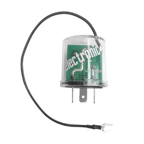 3 Pin Electronic LED Flasher, LED Compatible, Fix Turn Signal & Hazard Warn Hyper Flash, 3 Prong Heavy Duty 12V LED Flasher Relay with Ground Wire, No Load Flasher(Works Without Resistors)