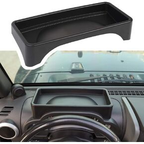 RT-TCZ for Wrangler JK Dashboard Storage Tray Organizer for Jeep Wrangler JK JKU 2007 2008 2009 2010 Black