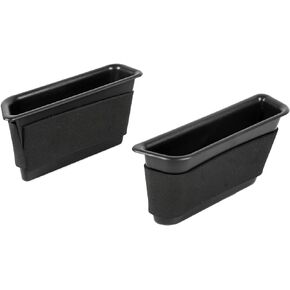 RT-TCZ Front Door Side Storage Box Organizer Tray Pocket Armrest Container Interior Accessories for Ford Mustang 2015 2016 2017 2018 2019 2020 2021 2022 2023(Black 2pcs)