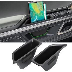 Jaronx Compatible with RIVIAN Door Side Organizer Tray 2022 2023 2024, Front Door Storage Box for 2022-2024 RIVIAN R1S/ RIVIAN R1T, Door Side Storage Tray Door Pull Containers for RIVIAN Accessories