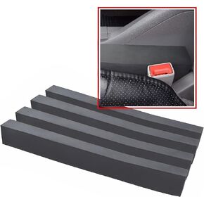 XCEL Car Seat Gap Filler (4-Pack), Car Gap Filler, Couch Gap Filler Flexible, Customize to Fit Space (19" x 1.5" x 1.5" (4 Pack) (Black)