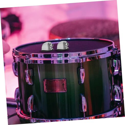 Drum Accessories Drum Hardware lugs Snare Drum lugs Metal Drum Ear Durable Lugs Drum Hooks Music Accessories Silver Accessories Oval 2Pcs Tom Drum Lugs in Saudi Arabia