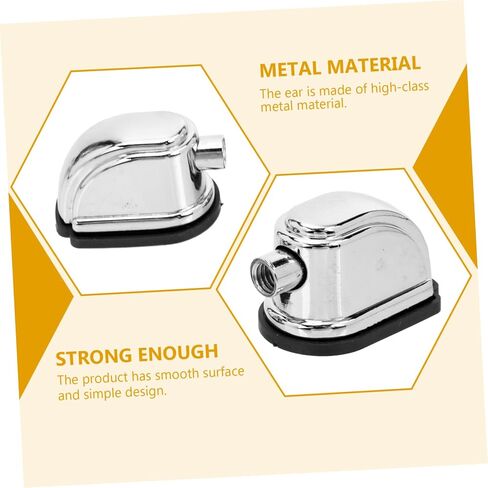 Drum Accessories Drum Hardware lugs Snare Drum lugs Metal Drum Ear Durable Lugs Drum Hooks Music Accessories Silver Accessories Oval 2Pcs Tom Drum Lugs in Saudi Arabia