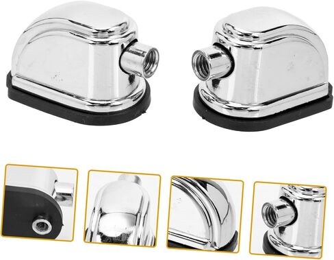 Drum Accessories Drum Hardware lugs Snare Drum lugs Metal Drum Ear Durable Lugs Drum Hooks Music Accessories Silver Accessories Oval 2Pcs Tom Drum Lugs in Saudi Arabia