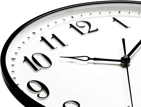 ساعة حائط كبيرة جدًا مقاس 13.5 بوصة من DreamSky لديكور غرفة المعيشة - ساعات حائط كبيرة صامتة غير موقوتة تعمل بالبطارية للمطبخ وغرفة النوم والمكتب والفصول الدراسية سهلة القراءة in Kuwait