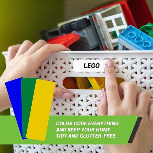 Royal Green Rectangular Stickers Color Coded Write on Labels for Organizing, Moving, & Mailing, 3x1 inch Stickers Writable Label for File Folder Tabs 120-Pack (White) in Kuwait