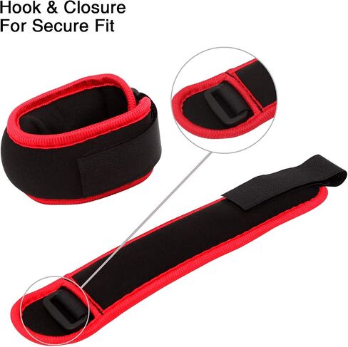Ankle/Wrist Weights, Small Leg Arm Hand Cuff Weights for Women Kids, Exercise Equipment with Adjustable Straps for Fitness Gym Dancing Walking Jogging Gymnastics Aerobics in Saudi Arabia
