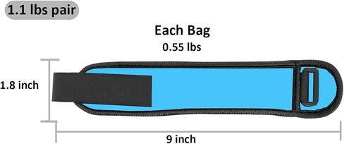 Ankle/Wrist Weights, Small Leg Arm Hand Cuff Weights for Women Kids, Exercise Equipment with Adjustable Straps for Fitness Gym Dancing Walking Jogging Gymnastics Aerobics in Saudi Arabia