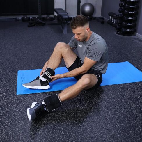 أوزان الكاحل والمعصم الرياضية من كابيلي، أوزان للساق والذراع قابلة للتعديل، أسود، 10 رطل، مجموعة من 2 in Kuwait