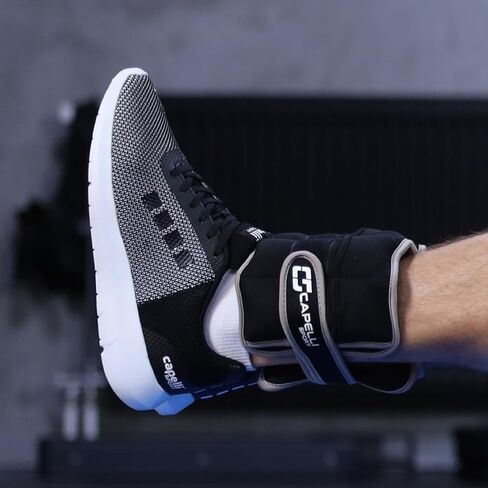 أوزان الكاحل والمعصم الرياضية من كابيلي، أوزان للساق والذراع قابلة للتعديل، أسود، 10 رطل، مجموعة من 2 in Kuwait