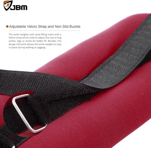 JBM أوزان الكاحل المعصم أوزان الساق 2 رطل 4 رطل 6 رطل زوج من وزن الكاحل مع أشرطة قابلة للتعديل للمشي والركض وصالة الألعاب الرياضية واللياقة البدنية وممارسة الجمباز والتمارين الرياضية in Kuwait