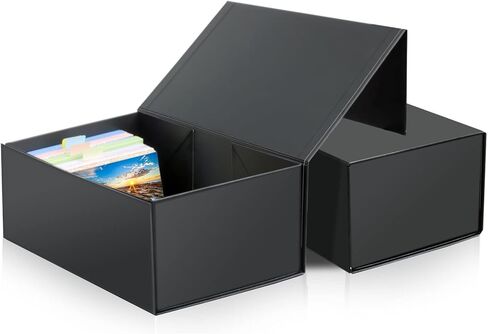 4X6 Index Card Holder, Index Card Storage Box 4 x 6 Inches, Fits 1200 Flash Cards - 1 Pack, Black in Kuwait