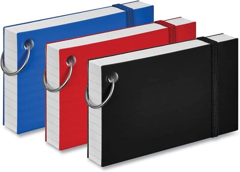1InTheOffice Index Cards with Ring, Ruled Index Cards with Ring, 3" x5", 100 White Cards/Ring in Saudi Arabia