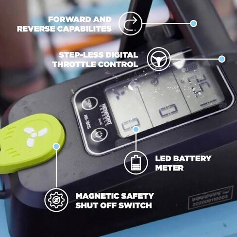 محرك التصيد NK180 Kayak مع مجموعة دعامات التثبيت والتوجيه، محرك بدون فرش مكافئ بقوة 1.8 حصان متوافق مع بطاريات ليثيوم 24 فولت، أو AGM، أو بطاريات الدورة العميقة لحمض الرصاص (البطارية غير متضمنة) in Kuwait