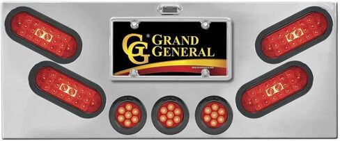 GG Grand General 91490 Red/Clear Stainless Steel Light Panel with Oval and 2-1/2 inches Spyder LED, U Bracket in Saudi Arabia
