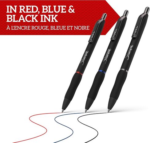 Sharpie S-Gel | Gel Pens | Medium Point (0.7mm) | Black Ink | 12 Count in Saudi Arabia