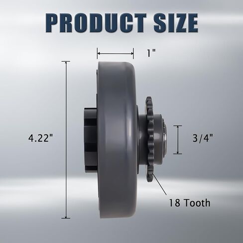 قابض سويس جو كارت 18 سن 3/4 بوصة تتحمل لسلسلة #35، قابض طرد مركزي متوافق مع الدراجة الصغيرة وعربة التسوق in Kuwait