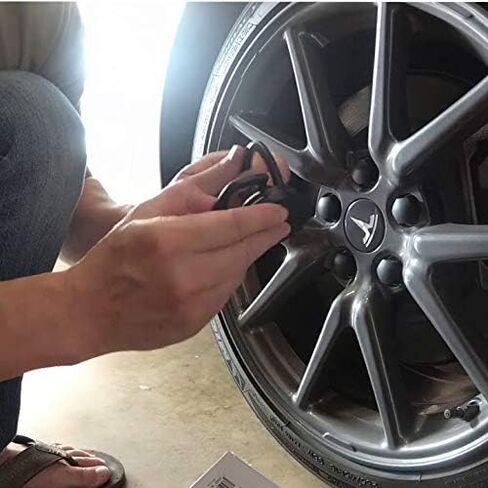 طقم غطاء عجلة Aero موديل 3 متوافق مع ملحقات غطاء محور Tesla Model Y، 3، S، X 2022، غطاء مركز الأداء، غطاء صامولة العروة in Kuwait